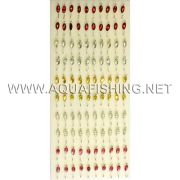 Мормышка AQUA №25-Л кр.10 фосфор. с флексом