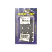 Мормышка Капля белая с коронкой сер d3,0мм