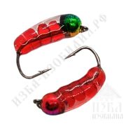 Мормышка Мотыль хруст. вольфр. с ушком Д-3 вес 0,3 Ирбитка