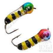 Мормышка Мотыль хруст. вольфр. с ушком Д-4,6 вес 1 Ирбитка