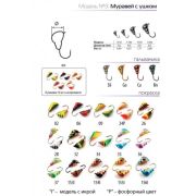 Мормышка Spider d 3,0 мм Муравей с ушком краш.