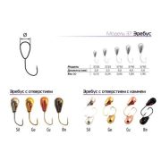 Мормышка Spider d 5,0 мм Эребус с отверст. с камнем