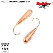 Мормышка Spider d 3,0 мм Рисинка с отверст