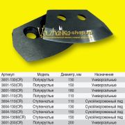 Ножи NERO полукруглые 130мм правое вращ 3001-130