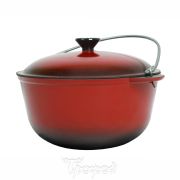 Казан походный с крышкой 8л. д-280 эмаль